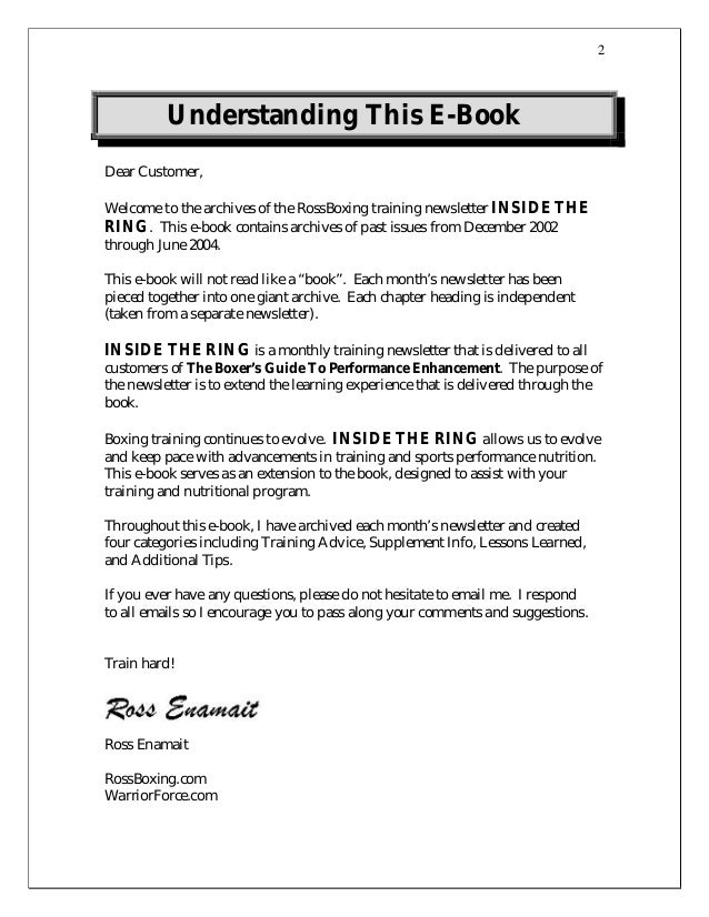 The Boxers Guide To Performance Enhancement